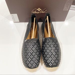 Patricia Nash Elena black espadrille slip on flats